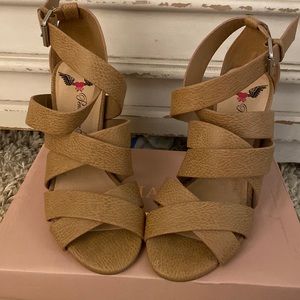 Penny loves Kenny strapped taupe heeled sandal